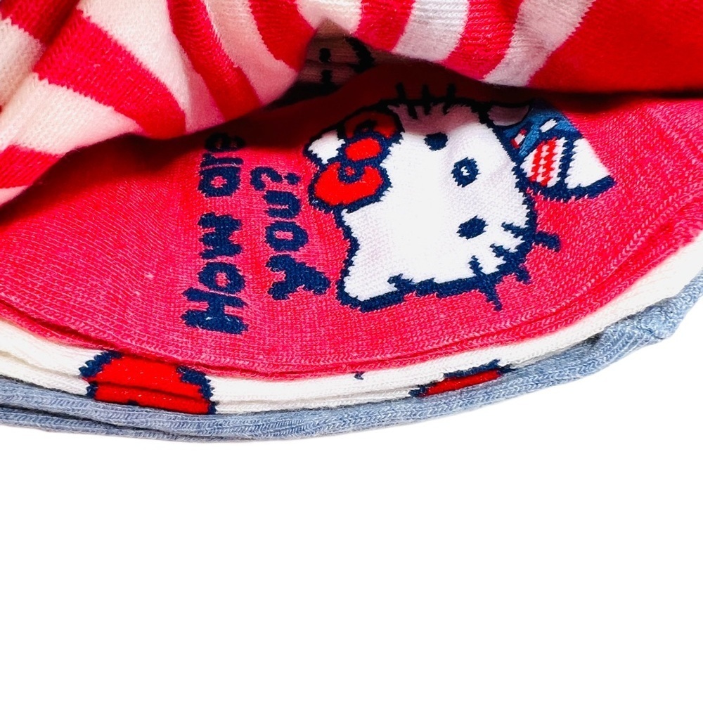 Hello Kitty Womens No Show Socks 10 Pack - Picture 7 of 11